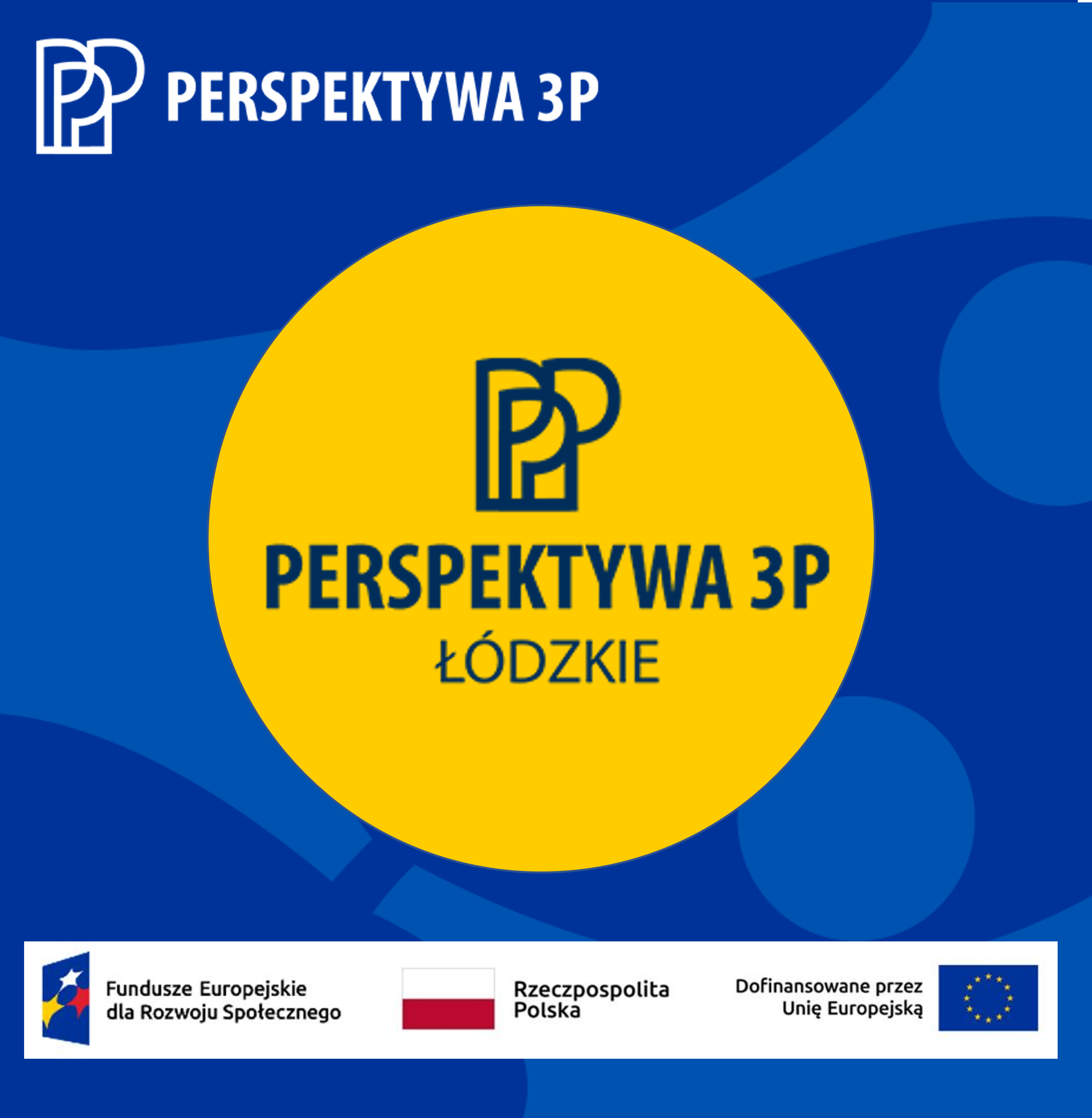 Plakat projektu Perspektywa 3P dla województwa łódzkiego
